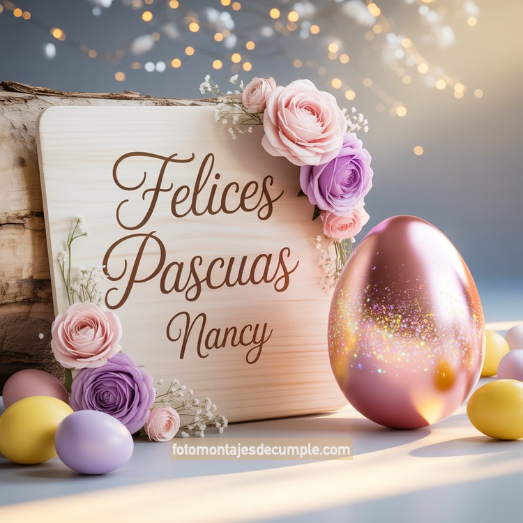 imagenes con nombres de felices pascuas para mujeres