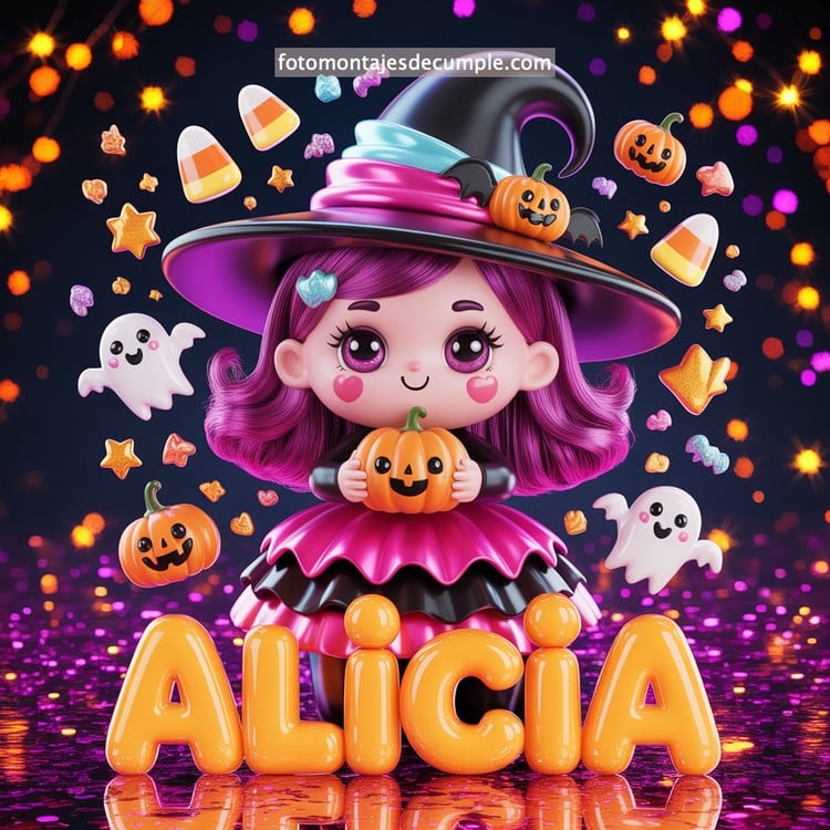 nombres brujita halloween